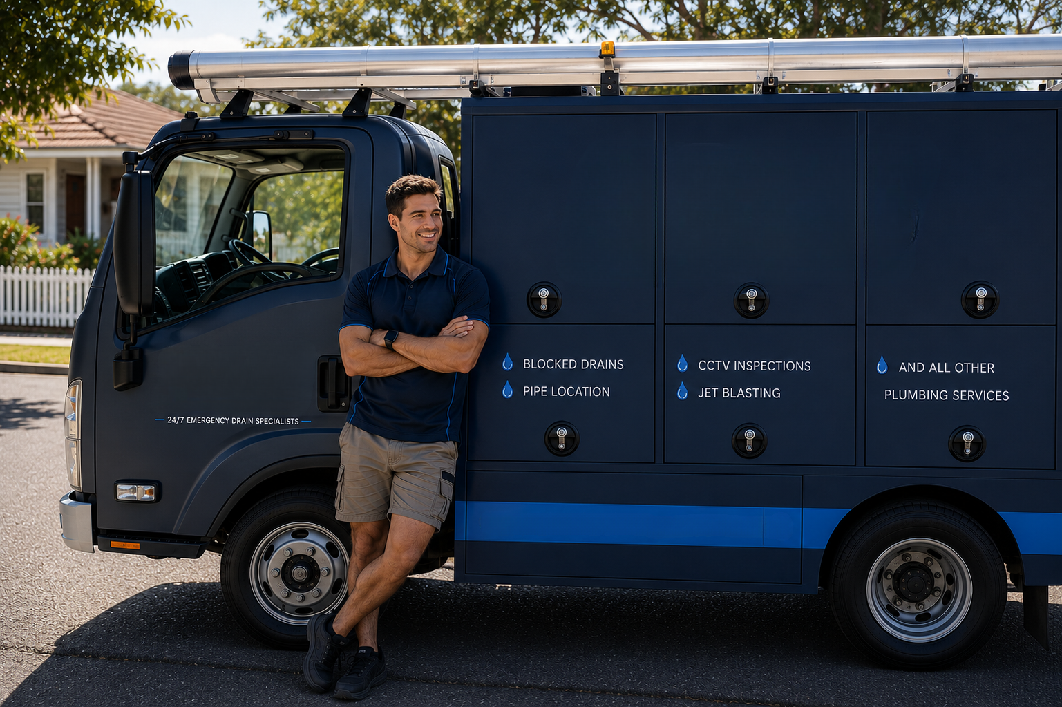 Plumber with Clyde Blocked Drains van